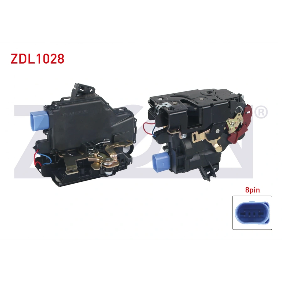 KAPI KILIDI MOTORLU SAG ARKA 6 PIN VOLKSWAGEN POLO 2001-2012/ SKODA FABIA 1999-2007/ SEAT CORDOBA - IBIZA IV 2002-2009