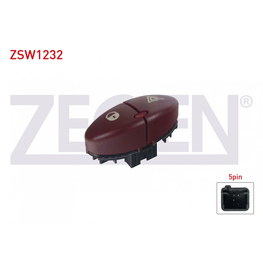 KAPI KILIT VE FLASOR ANAHTARI 5 PIN PEUGEOT 206 1998-2006