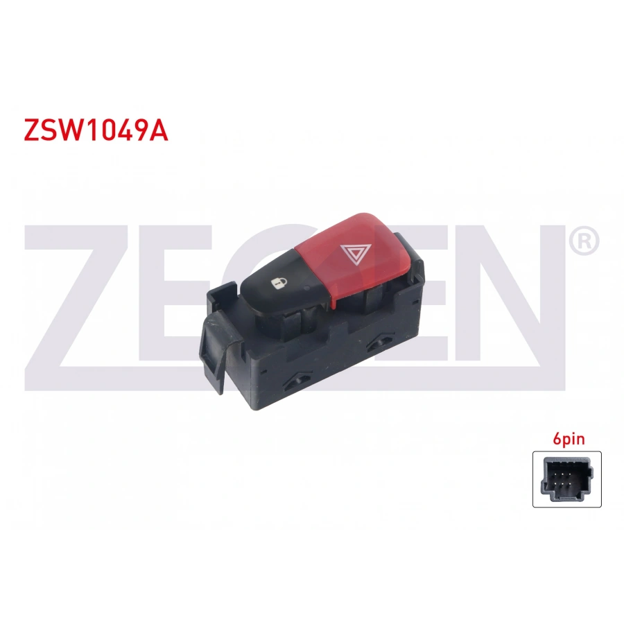 KAPI KILIT VE FLASOR ANAHTARI 6 PIN KIRMIZI ISIK RENAULT MEGANE III - SCENIC III 2008-2015/ DACIA LODGY - SANDERO - DOKKER 2008-