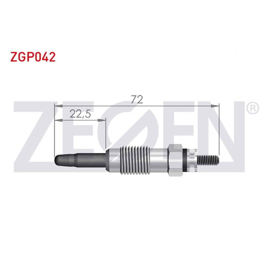 KIZDIRMA BUJI 11,5V MERCEDES 190 (W201) 2.0-2.5D 1982-1993 / E SERISI (W124) 200-300D 1984-1995 / VITO (638) 108-110CDI 1997-2003 / SSANGYONG KORANDO (KJ) 2.3-2.9D 1996-2010