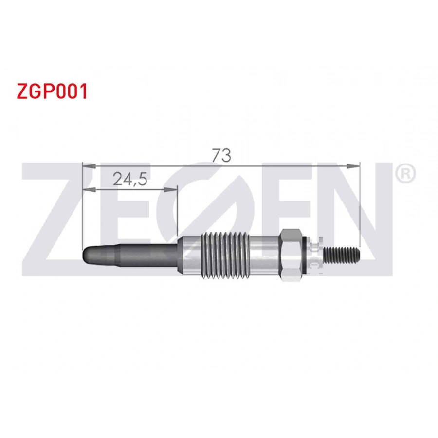 KIZDIRMA BUJI 11V CITROEN BERLINGO (MF) 1.9D 1996-2008 / CITROEN JUMPER I 1.9TD 1994-2002 / FIAT DUCATO (230) 1.9TD 1994-2002 / PEUGEOT PARTNER (5,5F) 1.9D 1996-2008 (XUD9A)