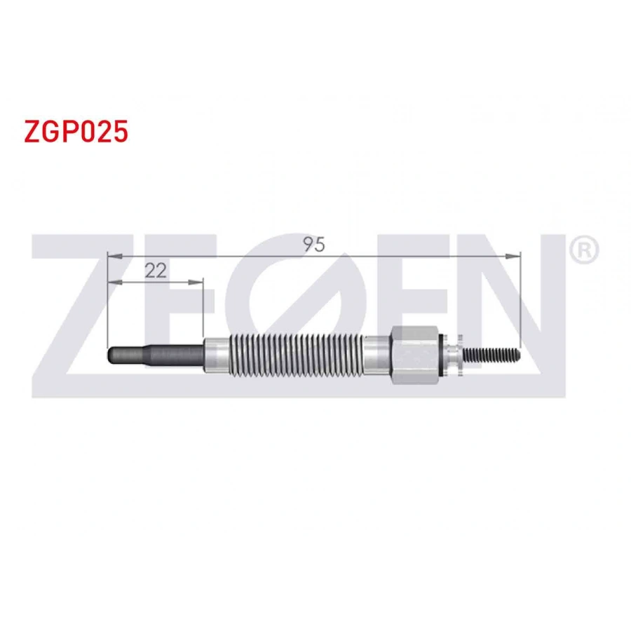KIZDIRMA BUJI 11V HYUNDAI H100 2.5D 1993-2004 / MITSUBISHI L300 (P0W,P1W) 2.5D 1986-2006 / BONGO K2500 2.5TCI 2003- / NISSAN PICK UP (D21) 2.5D 1985-1998