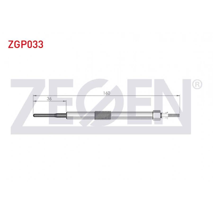 KIZDIRMA BUJI 11V TOYOTA AURIS (ZRE15) 1.4D-4D 2007-2012 / COROLLA (E15_) 1.4D-4D 2007-2012 / YARIS (P9) 1.4D-4D 2006-2010
