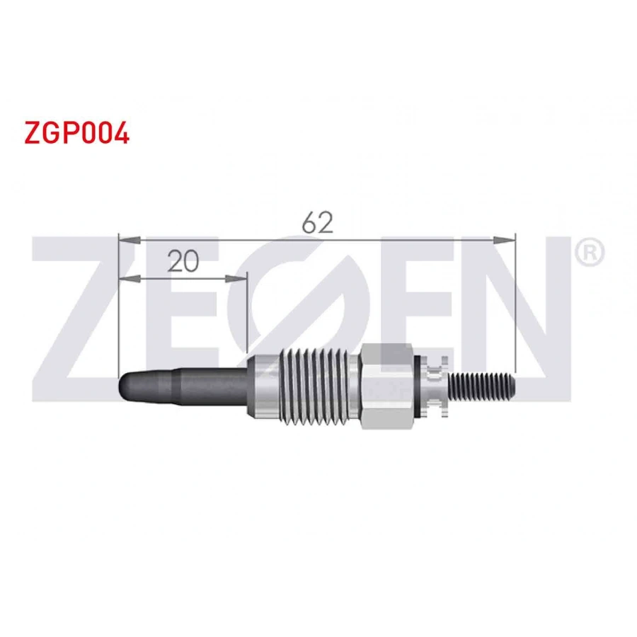 KIZDIRMA BUJI 11V VOLKSWAGEN TRANSPORTER IV (70X_) 2.4D 1990-2003 / PASSAT (3B2) 1.9TDI 1996-2000 / GOLF III (1H1) 1.9TDI 1991-1999 / CADDY II (9K9A) 1.9D 1995-2004 / VOLVO 740 (74_) 2.4D 1983-1992