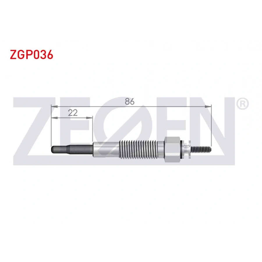 KIZDIRMA BUJI 12V KIA PREGIO (TB) 2.7D 1997-2002 / KIA BONGO K2700 2.7D 1999-