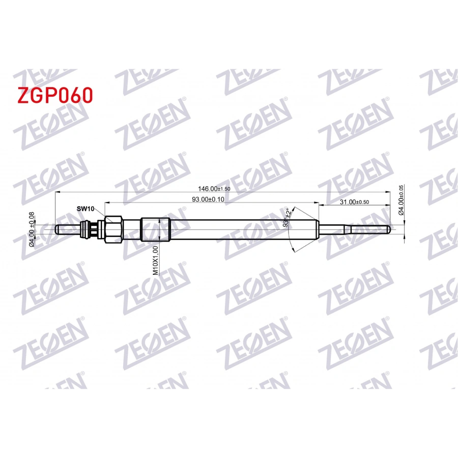 KIZDIRMA BUJI 4,4V OPEL ASTRA J 1.6 CDTI 2009-2016/ ASTRA K 1.6 CDTI 2015-/ INSIGNIA A 1.6 CDTI 2008-2017/ INSIGNIA B 1.6 CDTI 2017-/ MOKKA - MOKKA X 1.6 CDTI 2012-