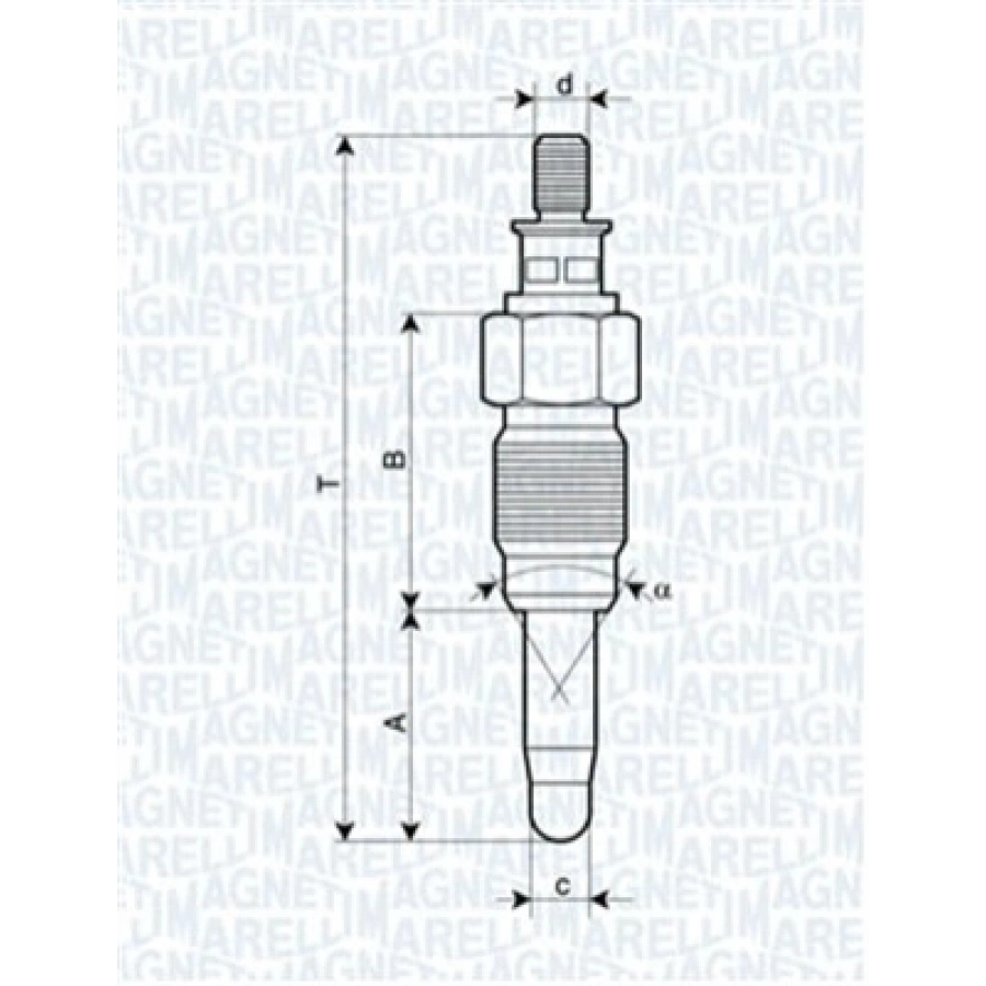 KIZDIRMA BUJISI GN857 CADDY-GOLF3-PASSAT-T4 1Y-AAZ-AJA-AAB 1,9 D-1,9 TD-2,4 D 91-03