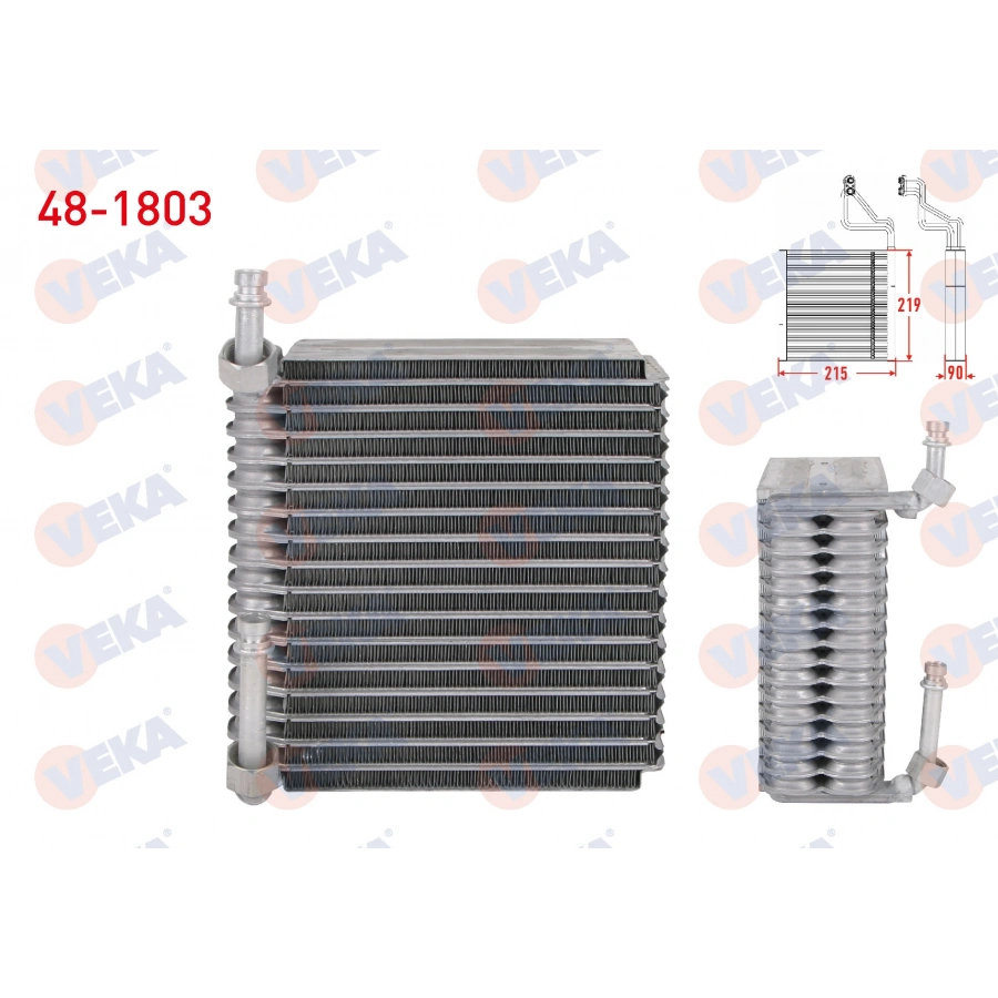 KLIMA EVAPORATORU BORULU 219X215X90 FIAT ALBEA 1.3 JTD - 1.4 2003-2007 / PALIO 1.6i 16v - 1.7 TD 1996-2005