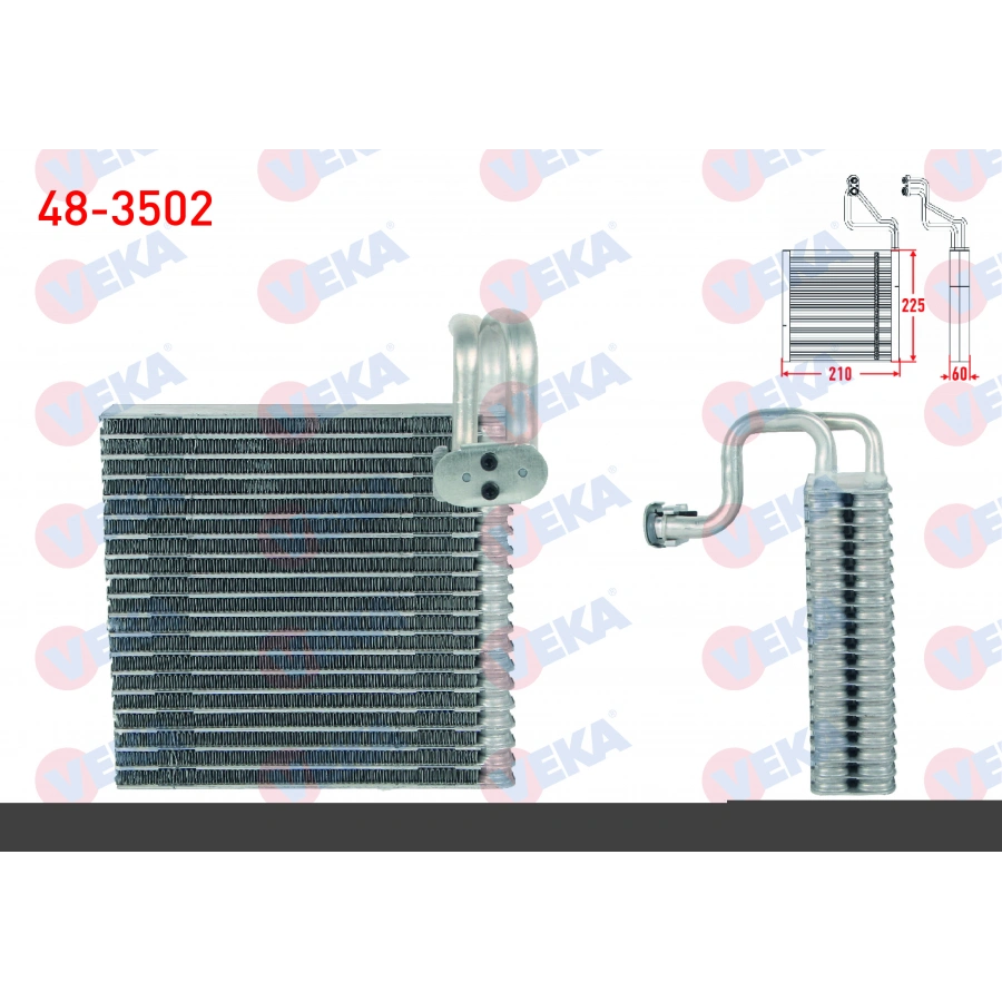 KLIMA EVAPORATORU BORULU 225X210X60 RENAULT MODUS 1.5 DCI 2004- / DACIA DUSTER 1.5 DCI - 1.6 16v 2010- / LOGAN 1.5 DCI 2004-2012 / SANDERO 1.5 DCI 2008-2013 / NISSAN MICRA 1.4i 16v 2003-2010
