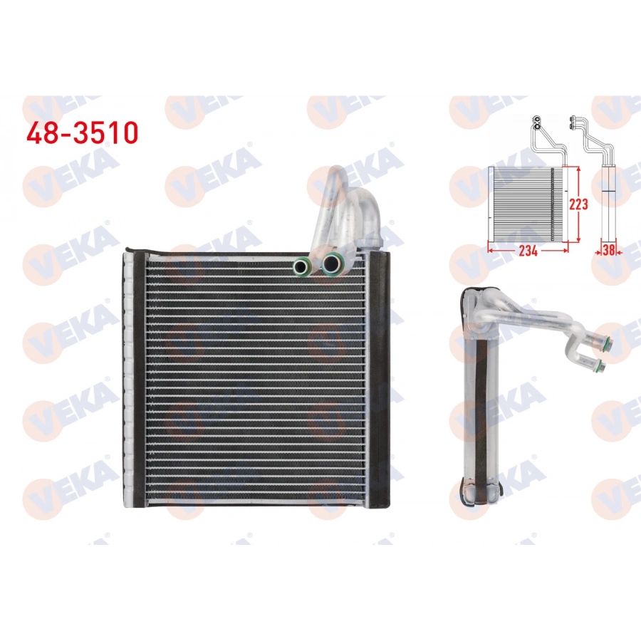 KLIMA EVAPORATORU BORULU 234X223X38 RENAULT CLIO V 2020-