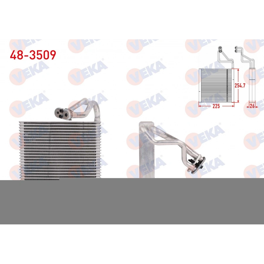 KLIMA EVAPORATORU BORULU 254.7X225X26 RENAULT MEGANE IV 2016-