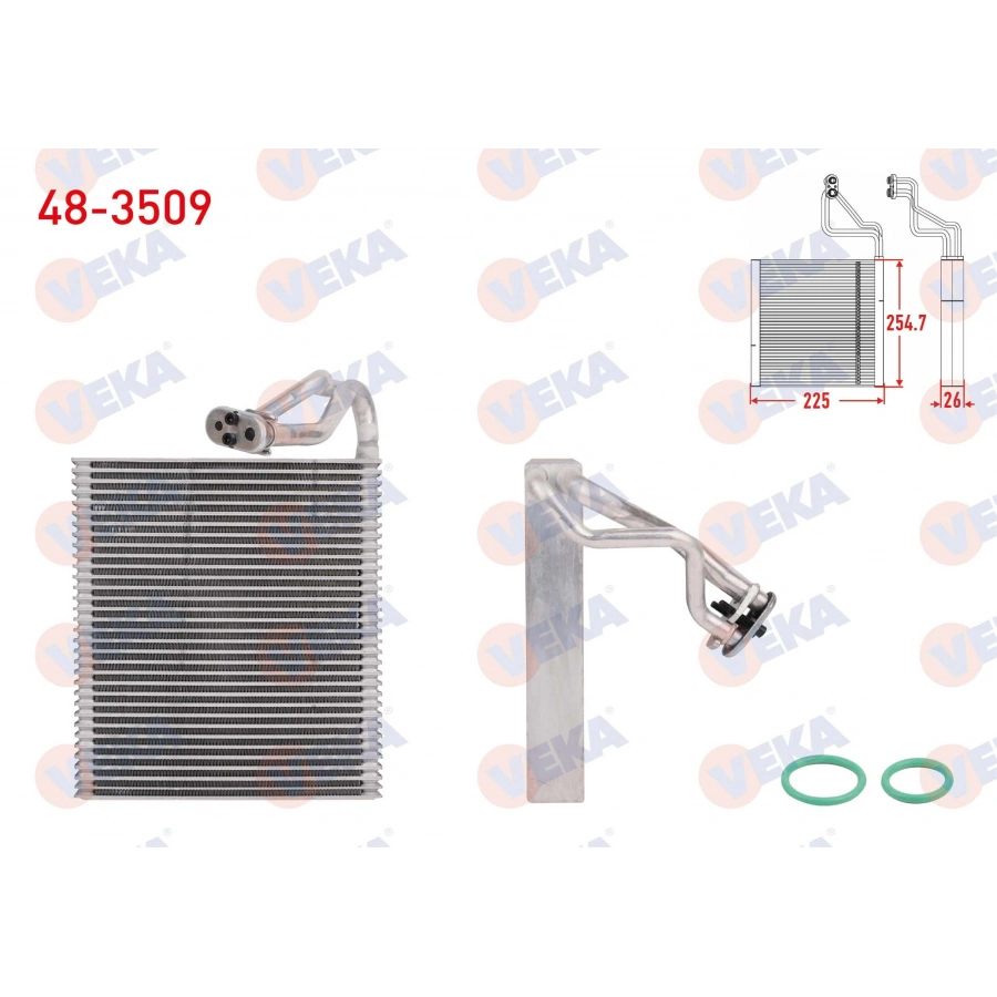 KLIMA EVAPORATORU BORULU 254.7X225X26 RENAULT MEGANE IV 2016-