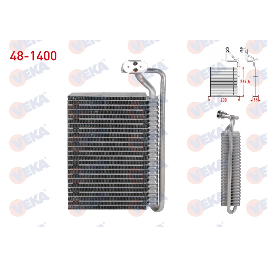 KLIMA EVAPORATORU BORULU 267,6X200X65 BMW 3 SERISI (E46) 316i - 320D - 330D - 330 XD 1998-2005 / X3 (E83) 3.0 D - 2.0i - 2.0D 2004-2010
