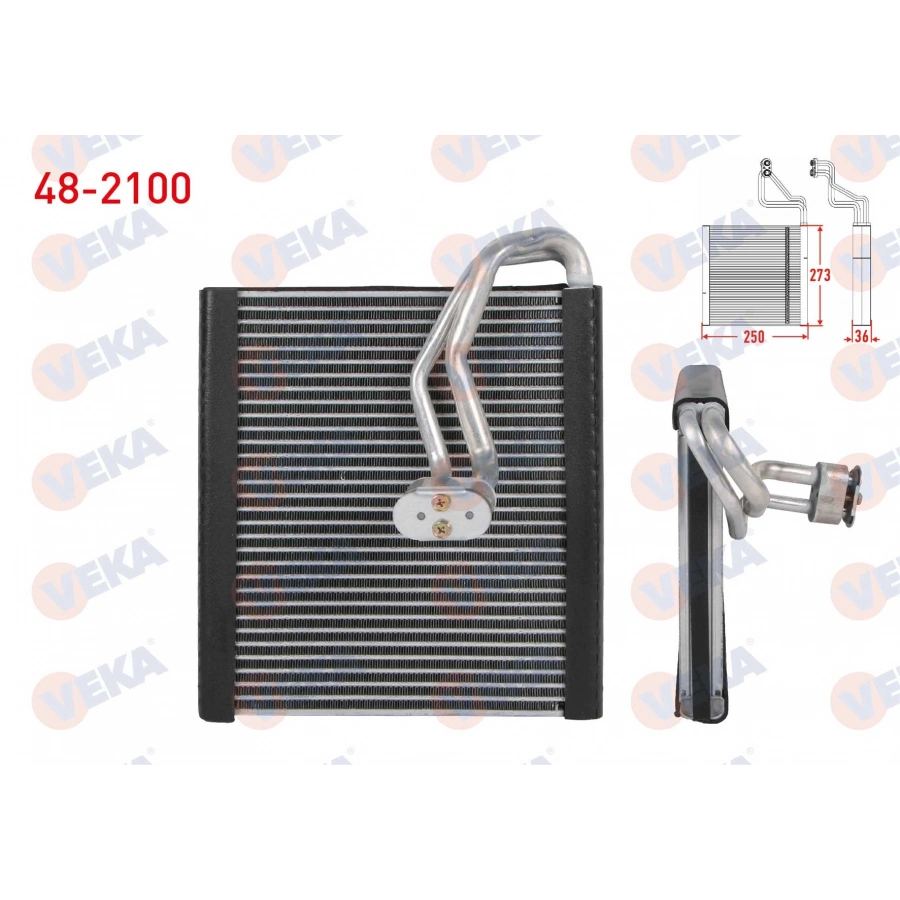 KLIMA EVAPORATORU BORULU 273X250X36 HYUNDAI ACCENT BLUE 1.4 CVVT - 1.6 CRDI 2012-