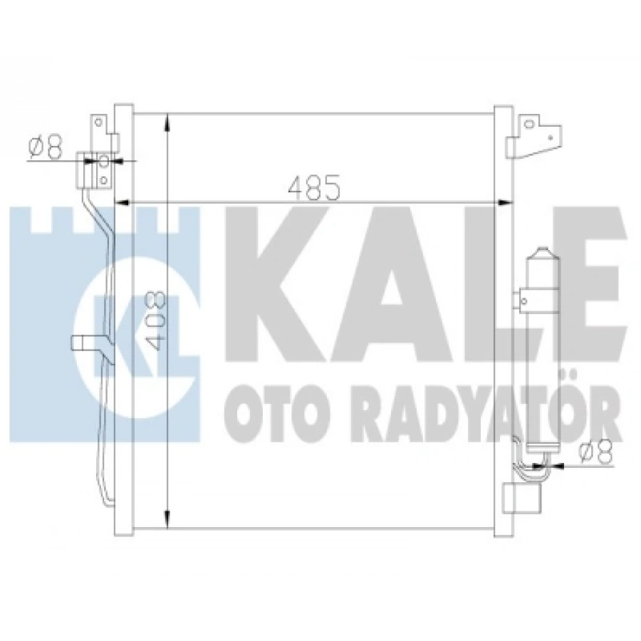 KLIMA RADYATÖRÜ 446X406X16 JUKE (F15) 1.5 DCI 10-13