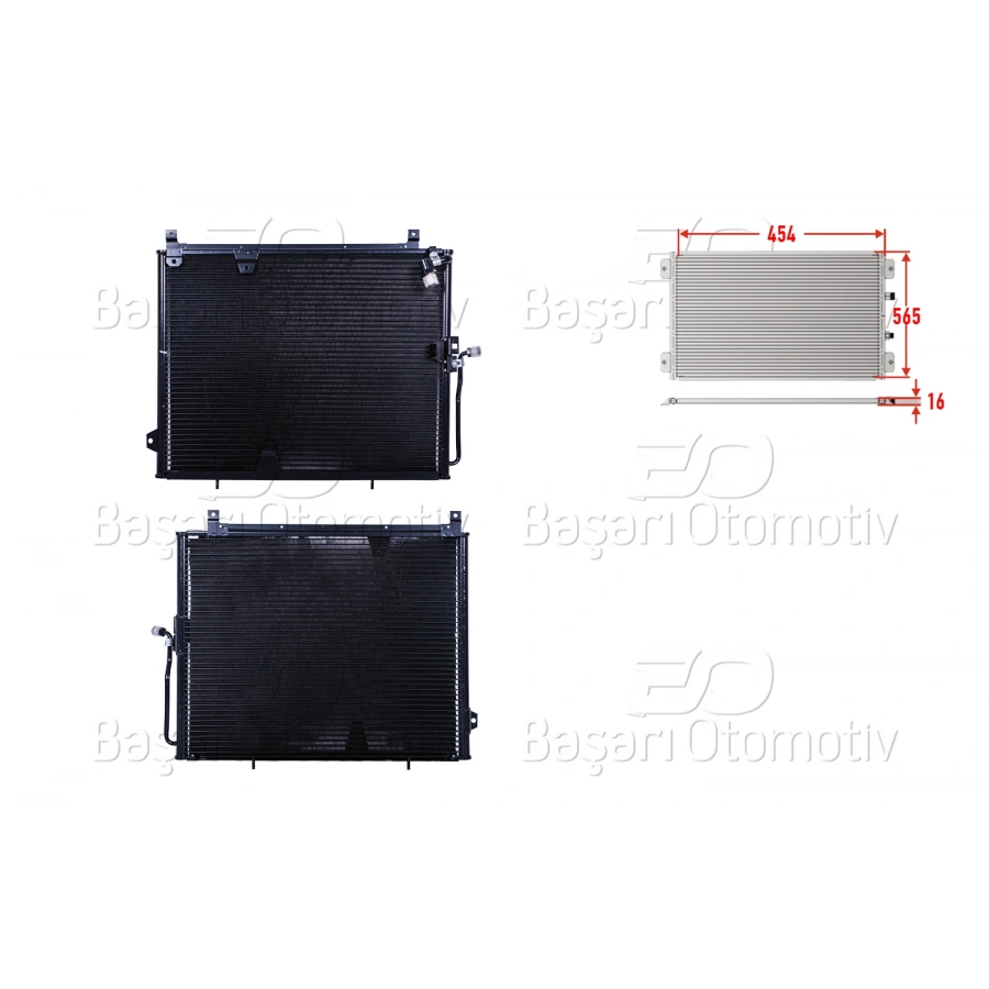 KLIMA RADYATORU 454X565X16 MERCEDES-BENZ 124 M111 92-97