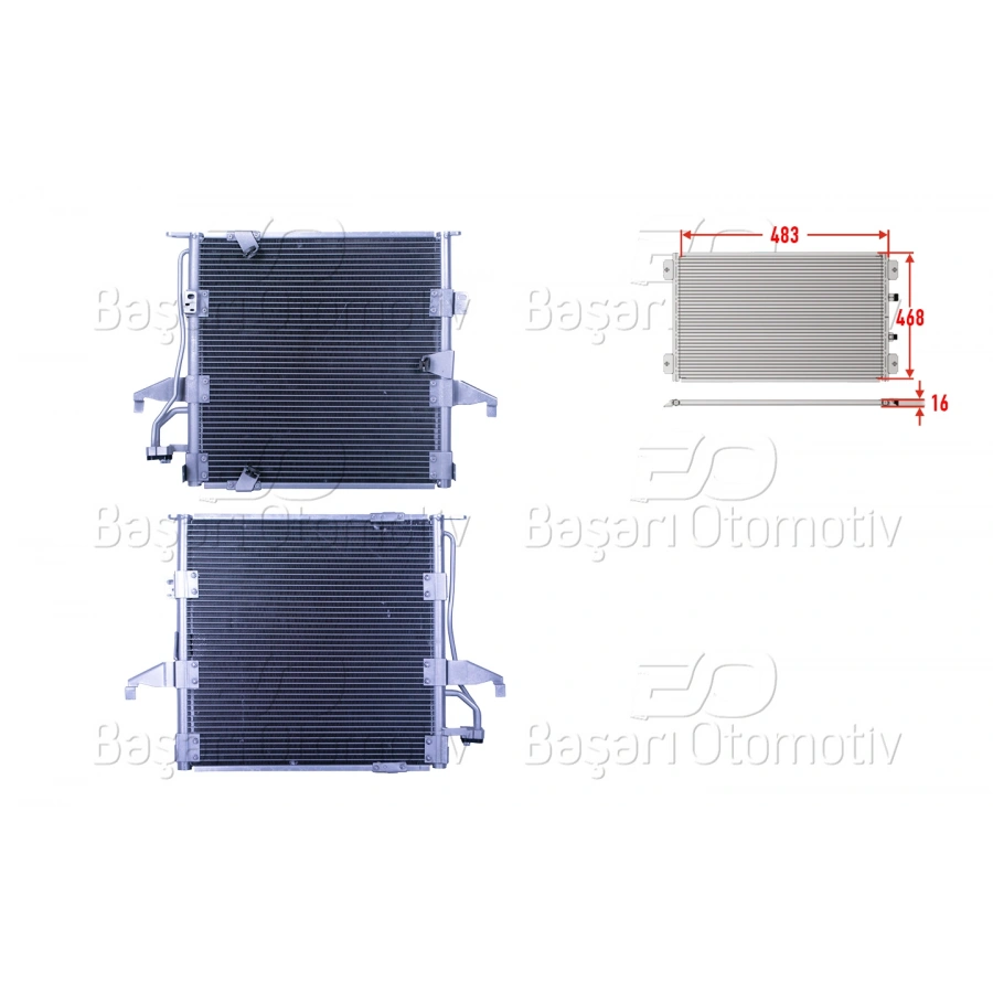 KLIMA RADYATORU 483X468X16 BMW 3 SERISI E36 90-96
