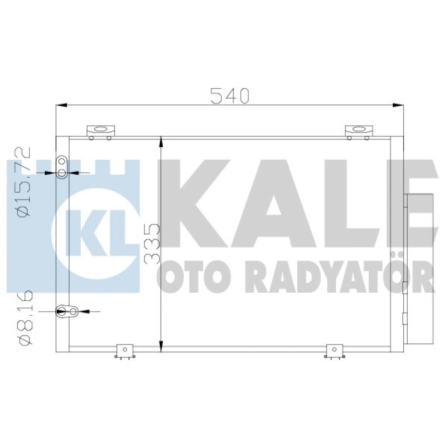 KLIMA RADYATÖRÜ 484X343,9X16 YARIS (P1) 1.0:1.3 99-05