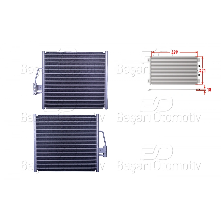 KLIMA RADYATORU 499X421X18 BMW 5 SERISI E39 95-03