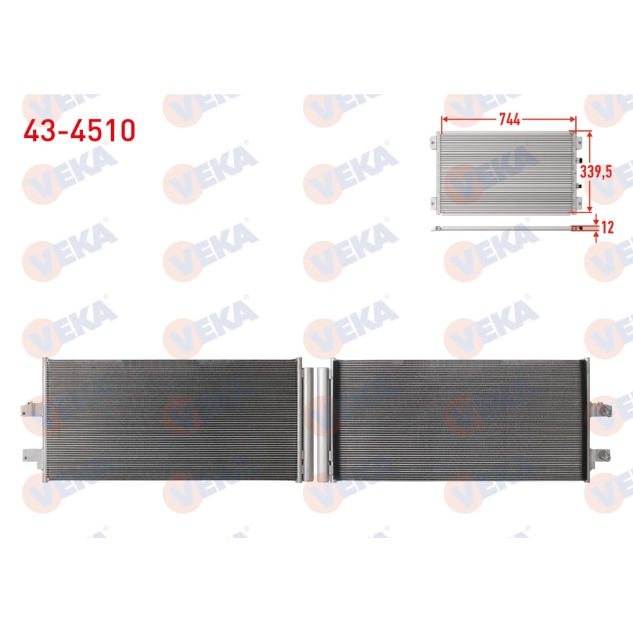 KLIMA RADYATORU (5 mm fin) VOLVO XC40 2.0 D4 2019-
