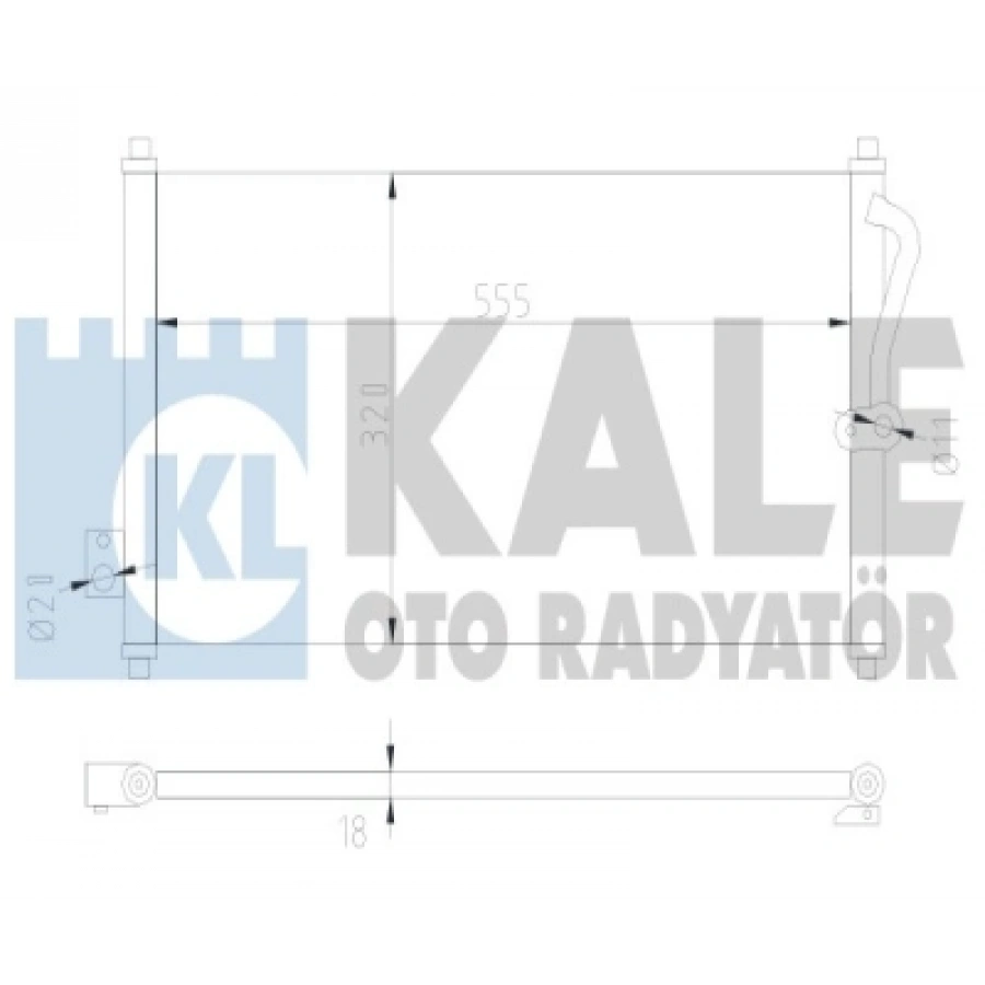 KLIMA RADYATÖRÜ 558X311X16 CRV (RD) 2.0 97-01