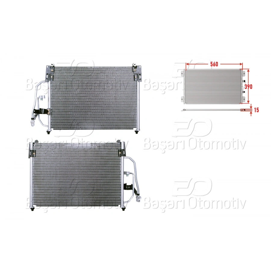 KLIMA RADYATORU 560X390X15 DAEWOO LANOS 1.3 1.5 97 >96274635