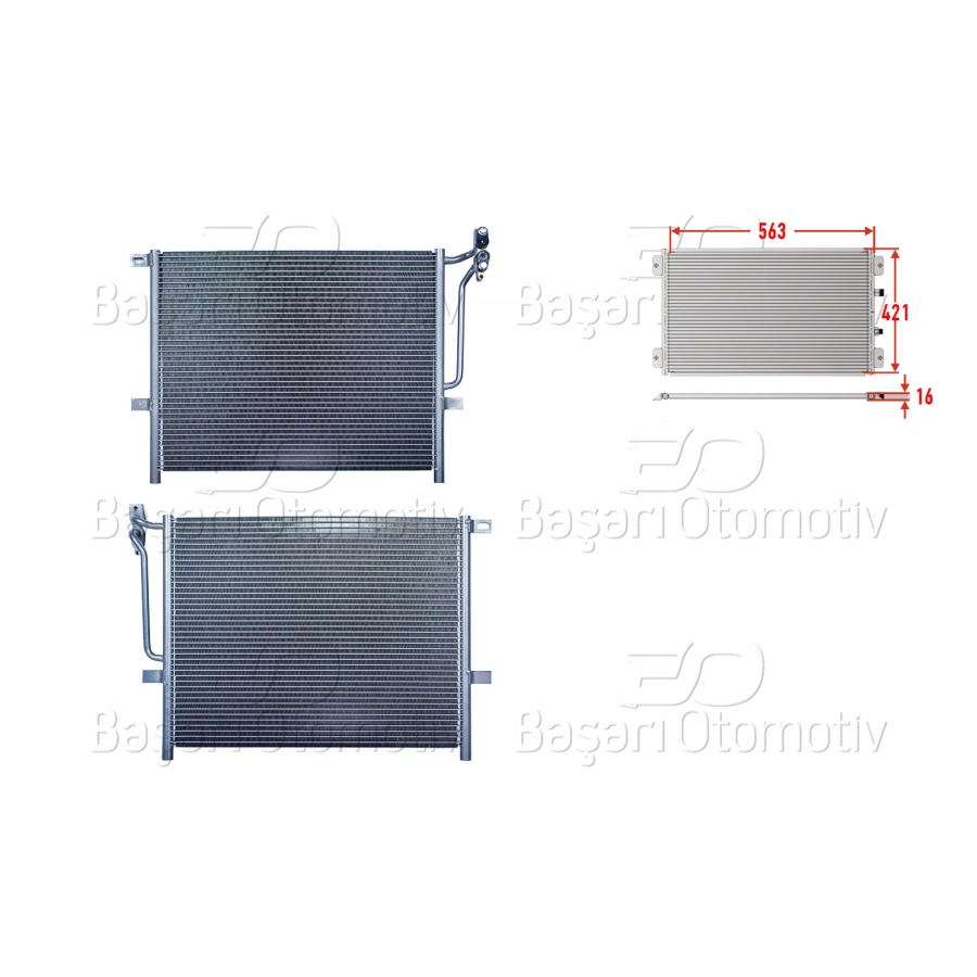 KLIMA RADYATORU 563X421X16 BMW 3 SERISI E46 97-06
