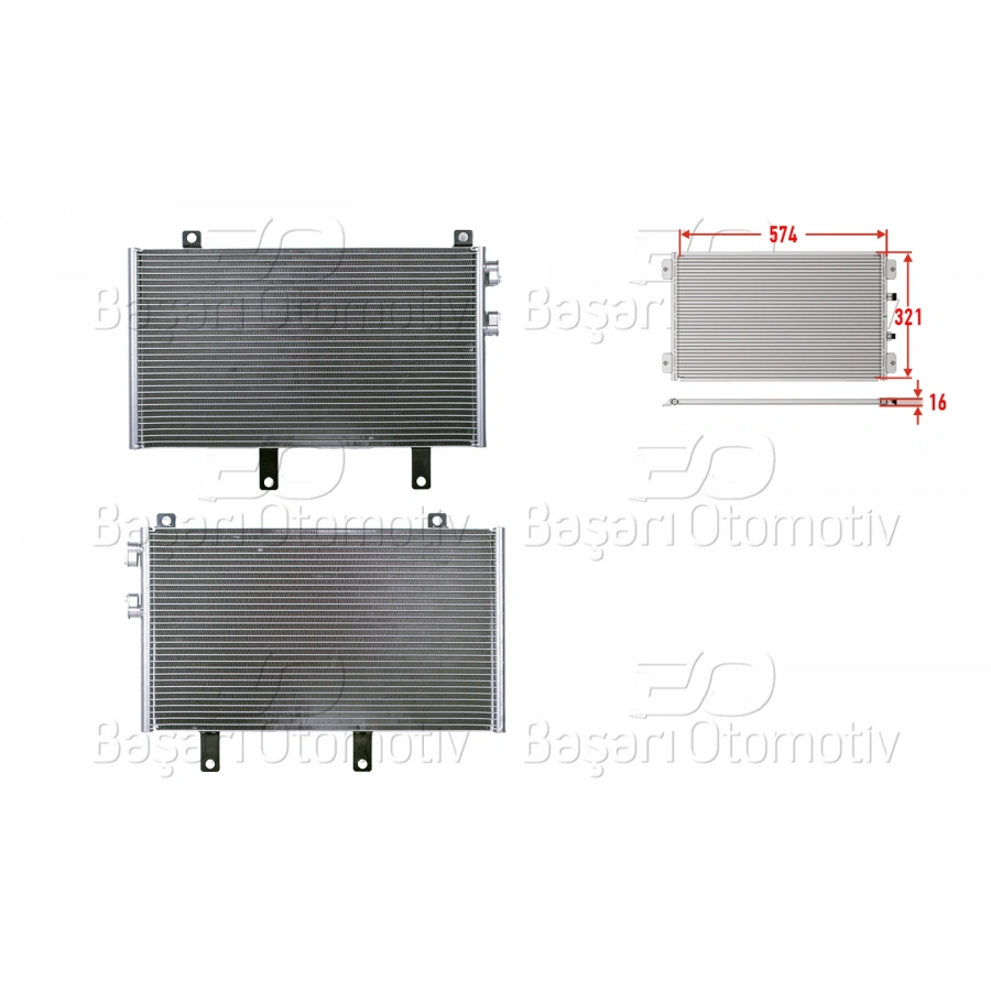 KLIMA RADYATORU 574X321X16 ALFA ROMEO 145. 146. 155 92>