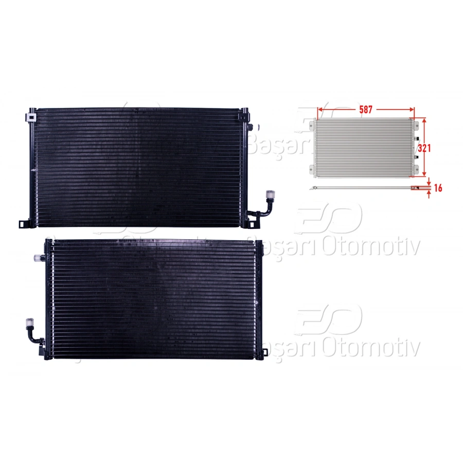 KLIMA RADYATORU 587X321X16 CITROEN SAXO 95-99