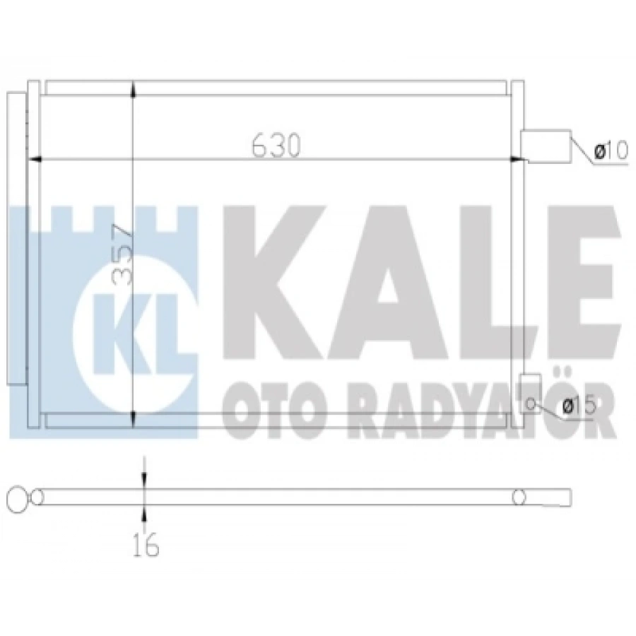 KLIMA RADYATÖRÜ 590X338X16 SX4 (EY, GY) 1.6 07-13