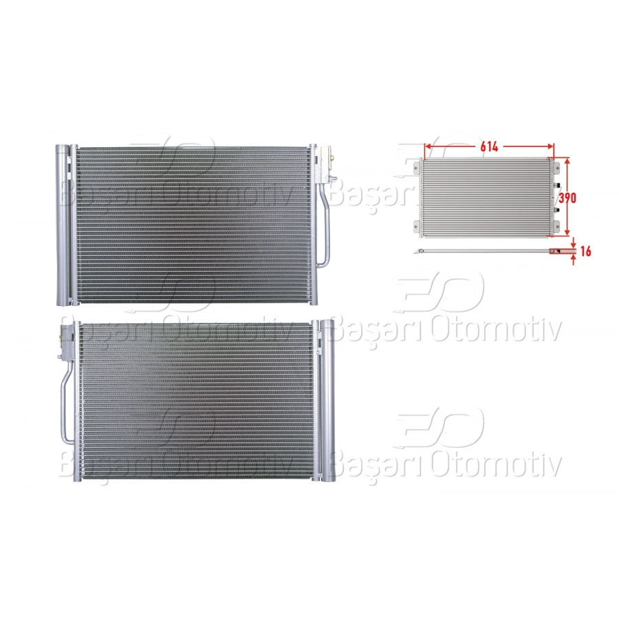 KLIMA RADYATORU 598X388X16 OPEL INSIGNIA B 1.4 1.5 1.6 2.0CDTI 17 >