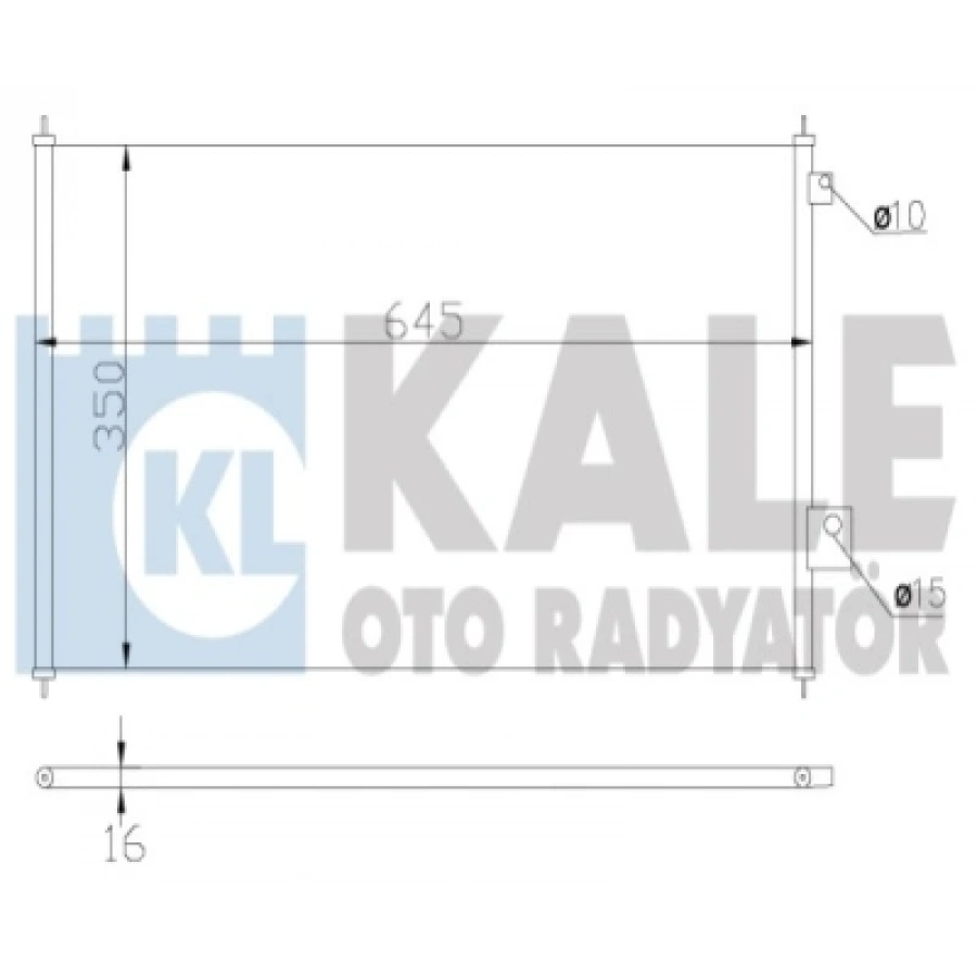 KLIMA RADYATÖRÜ 608X348X16 CIVIC (ES) 1.4:1.6 01-05
