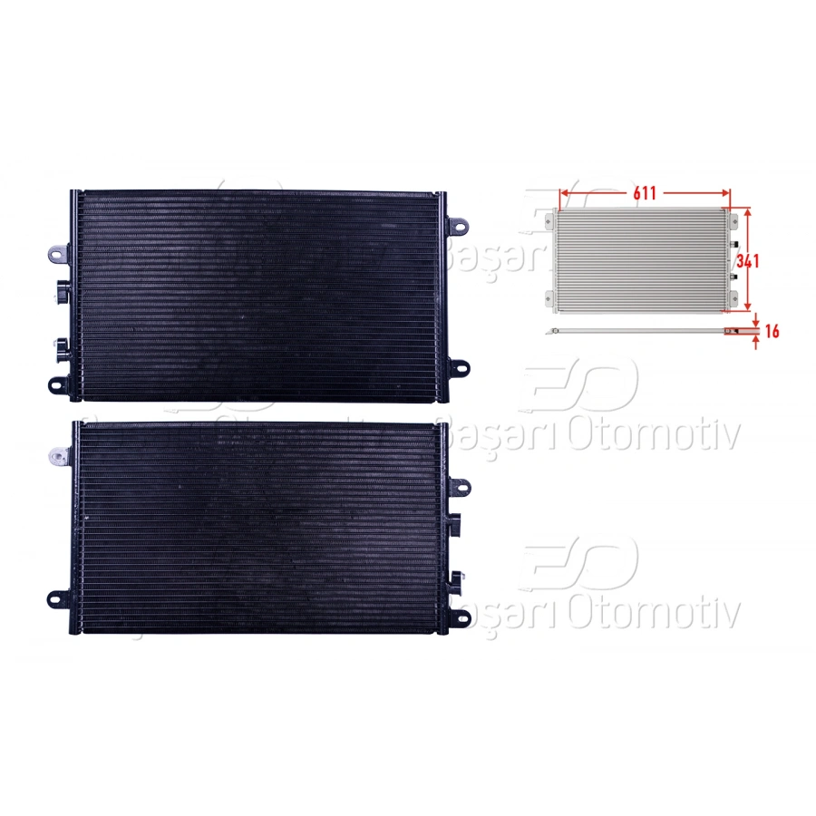 KLIMA RADYATORU 611X341X16 ALFA 147 1.6. 2.0 16V T.PARK 01>