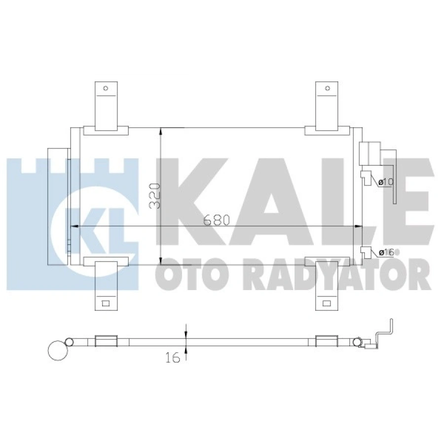 KLIMA RADYATÖRÜ 612X298X16 MAZDA 6 (GG) 1.8:2.0 02-07