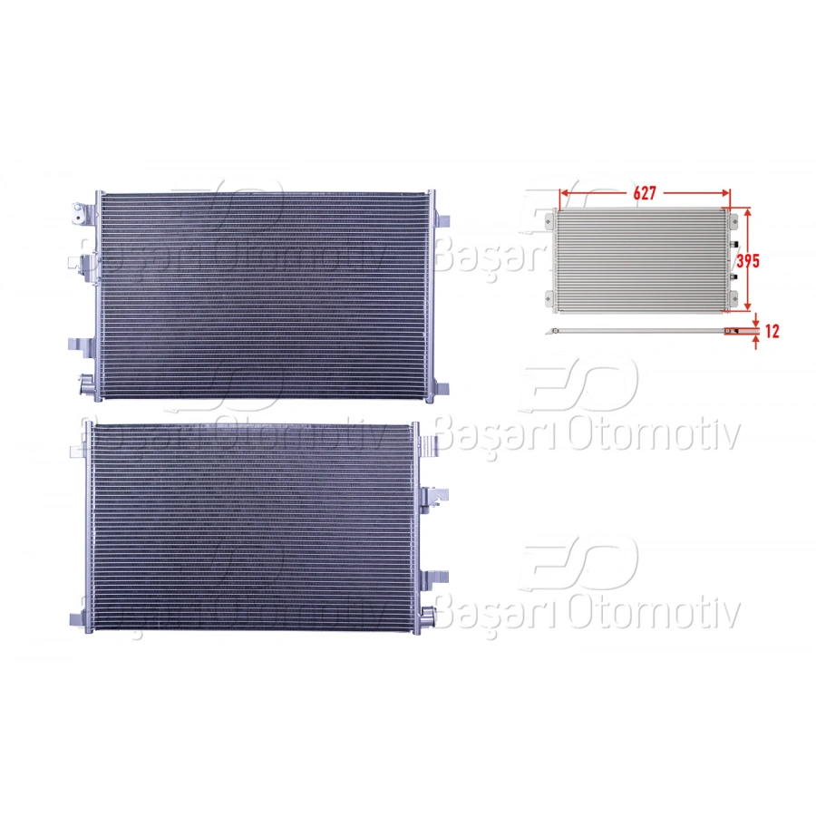 KLIMA RADYATORU 627X395X12 NISSAN QASHQAI 1.6DCI 10>