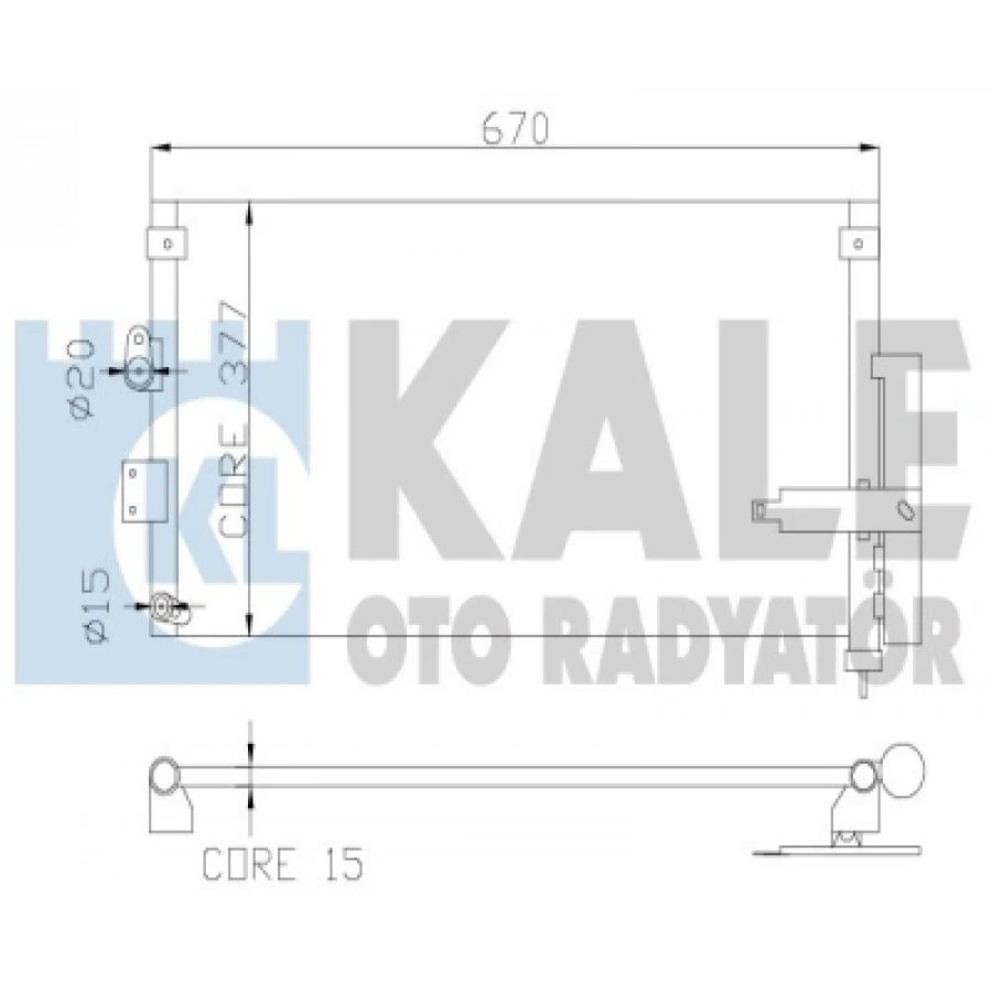 KLIMA RADYATÖRÜ 635X377X16 CIVIC (FD) 1.6 06-07