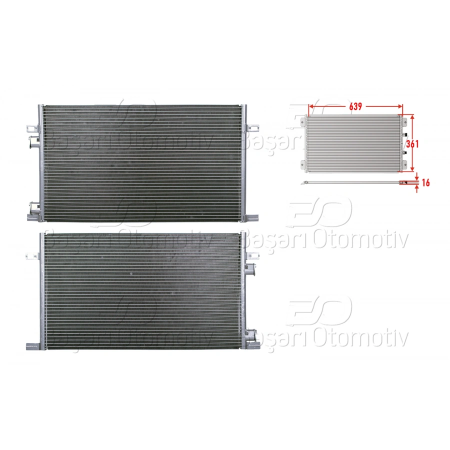KLIMA RADYATORU 639X361X16 RENAULT LAGUNA 97-02