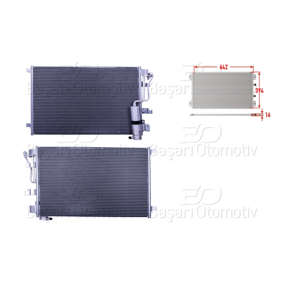 KLIMA RADYATORU 642X394X16 NISSAN QASHQAI 2.0DCI 07>