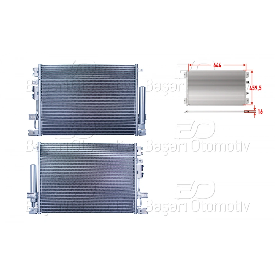 KLIMA RADYATORU 644X459,5X16 CHRYSLER 300C 3.0CRD 04>