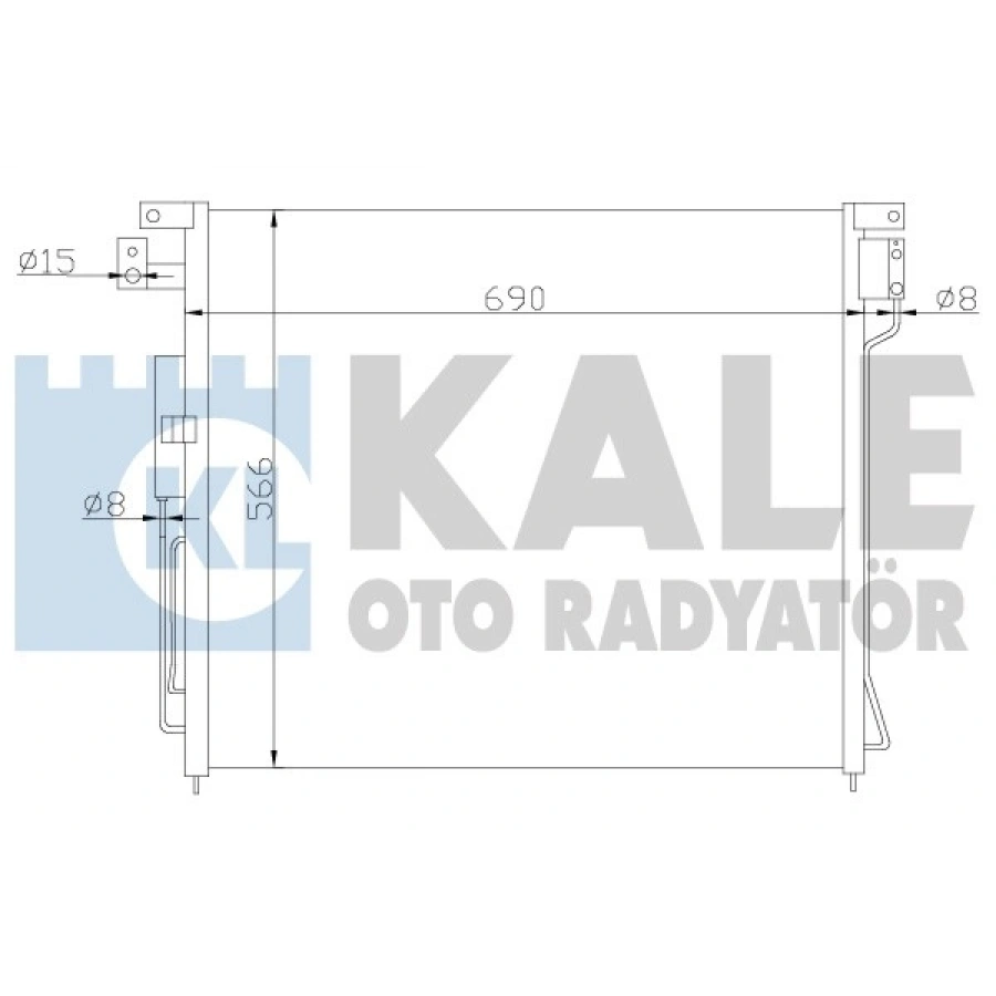 KLIMA RADYATÖRÜ 646X567X18 NAVARA (D40) : PATHFINDER (R51) 2.5 DCI 05-09 2.5 DCI 05-15