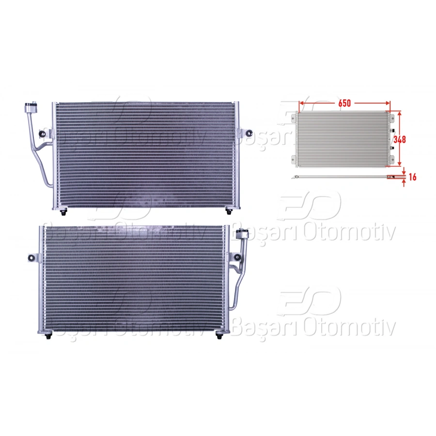 KLIMA RADYATORU 650X348X16 VOLVO S40 95-04