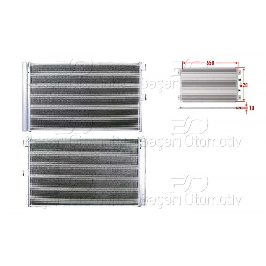 KLIMA RADYATORU 650X420X10 MERCEDES-BENZ A-45 AMG. CLA-45 AMG 12>