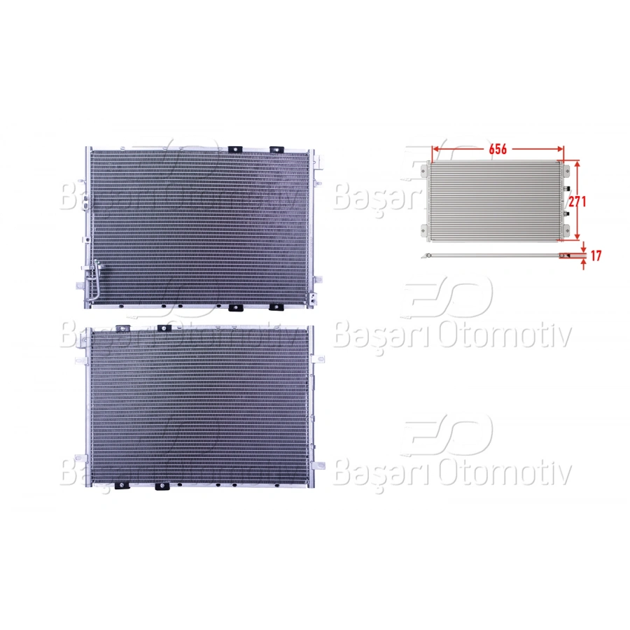 KLIMA RADYATORU 656X271X17 KIA SORENTO 02-06