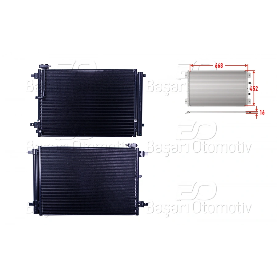 KLIMA RADYATORU 668X452X16 AUDI A8 2.0 TFSI 3.0 TDI 4.2 FSI 6.3 09 >
