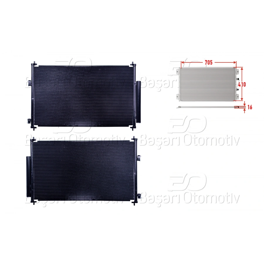 KLIMA RADYATORU 705X410X16 TOYOTA RAV4 05>