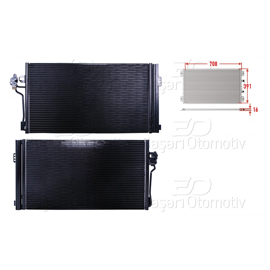KLIMA RADYATORU 708X391X16 MERCEDES-BENZ VITO. VIANO 04>