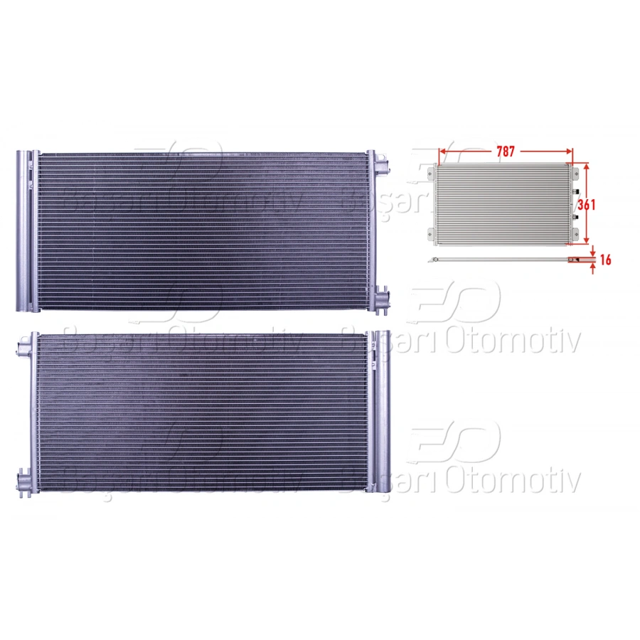 KLIMA RADYATORU 787X361X16 RENAULT TRAFIC 1.6DCI 14>
