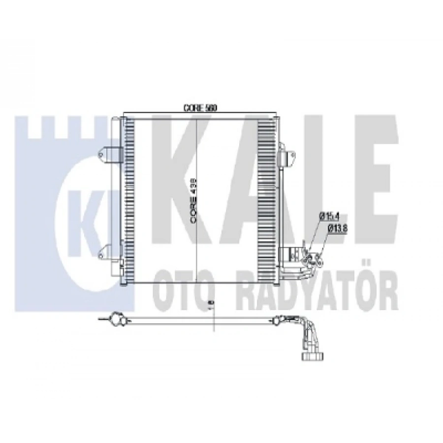 KLIMA RADYATÖRÜ 8FC 351 301-051 (KURUTUCULU) CADDY-TOURAN BM 04-