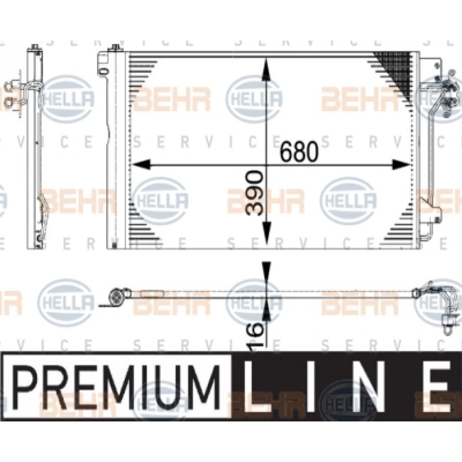 KLIMA RADYATÖRÜ AC672000S T5 BM 04-10