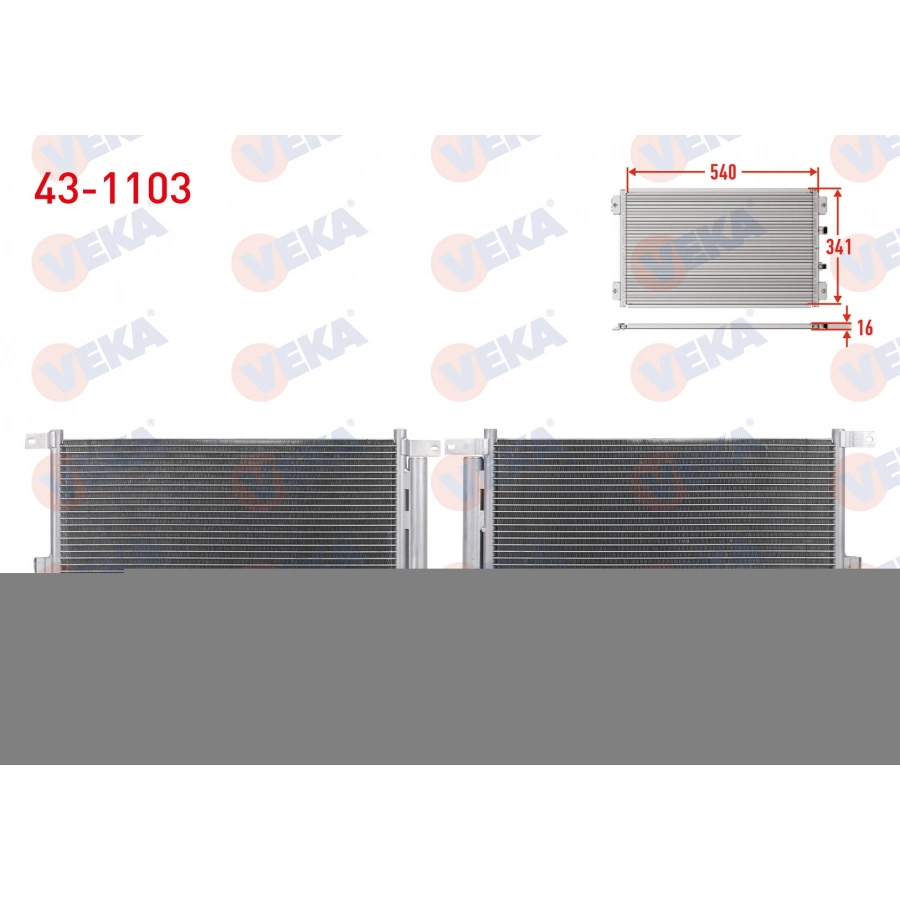 KLIMA RADYATORU ALFA ROMEO 147 (937)1.9 JTD 2001-2010 / 156 (932)1.6 TS - 1.9 JTD -2.0 TS - 2.0 JTS - 2.4 JTD - 2.5 2000-2005
